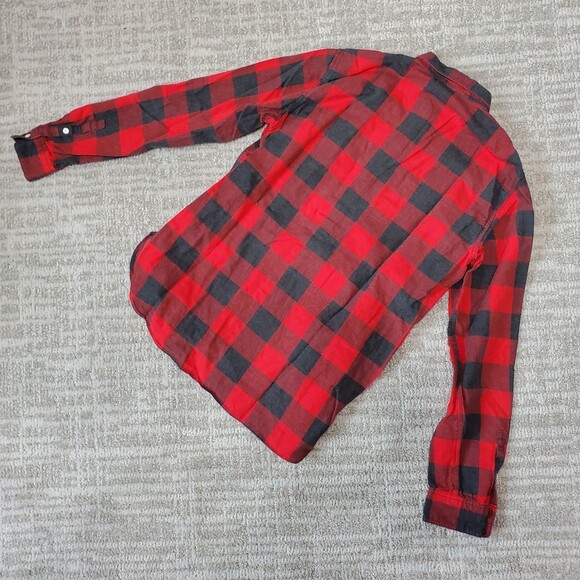 GAP ladies buffalo plaid longsleeve button down top size XS ladies - Picture 8 of 10